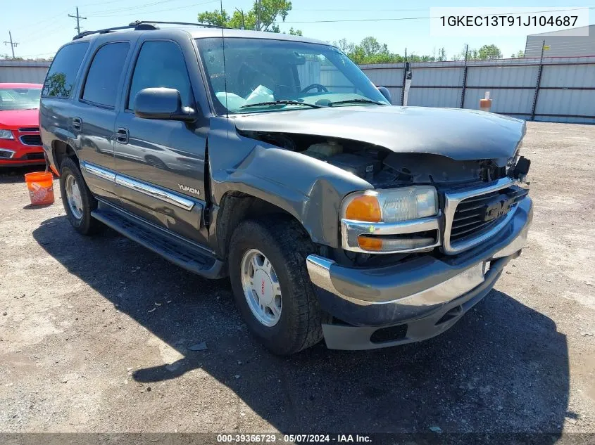 2001 GMC Yukon Slt VIN: 1GKEC13T91J104687 Lot: 39356729