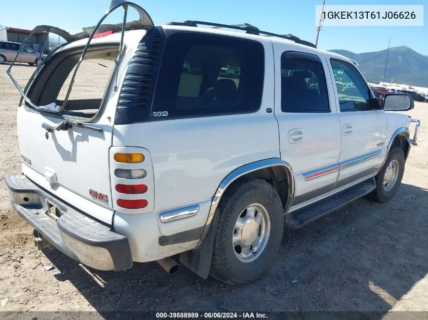 2001 GMC Yukon Slt VIN: 1GKEK13T61J06626 Lot: 39588989