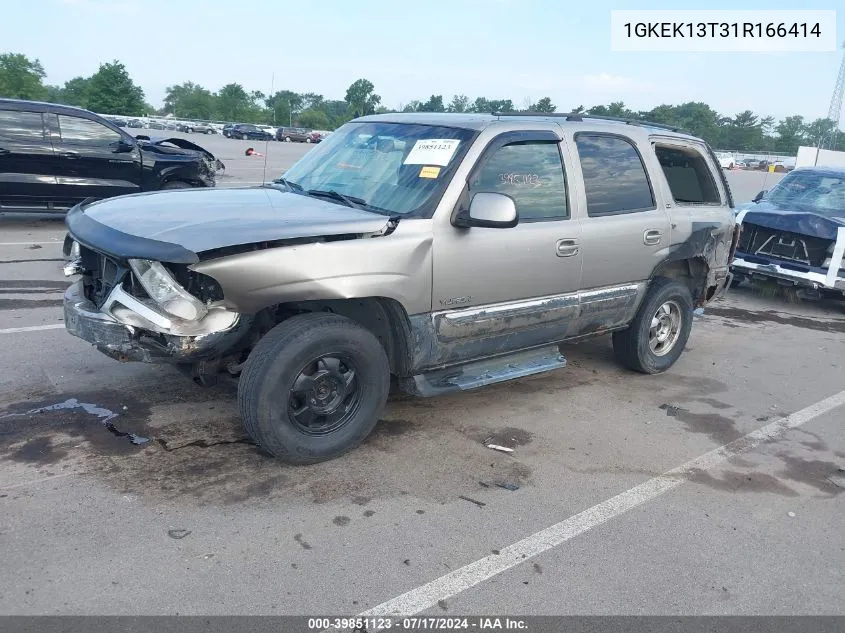 2001 GMC Yukon Sle VIN: 1GKEK13T31R166414 Lot: 39851123