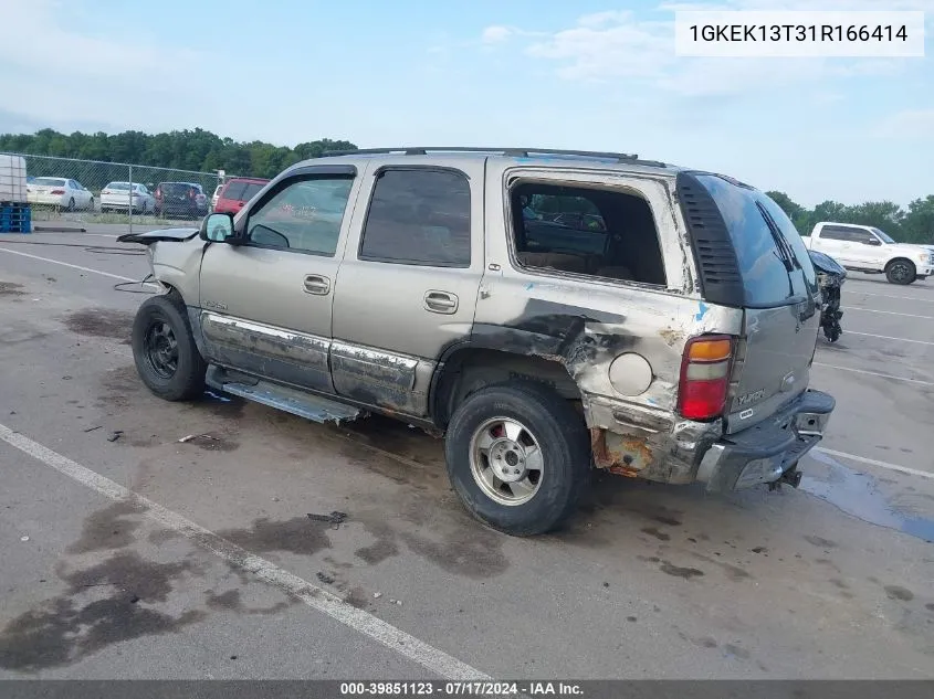 2001 GMC Yukon Sle VIN: 1GKEK13T31R166414 Lot: 39851123