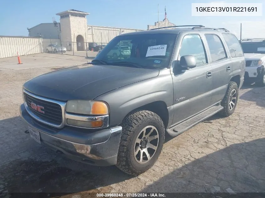 2001 GMC Yukon Sle VIN: 1GKEC13V01R221691 Lot: 39960248