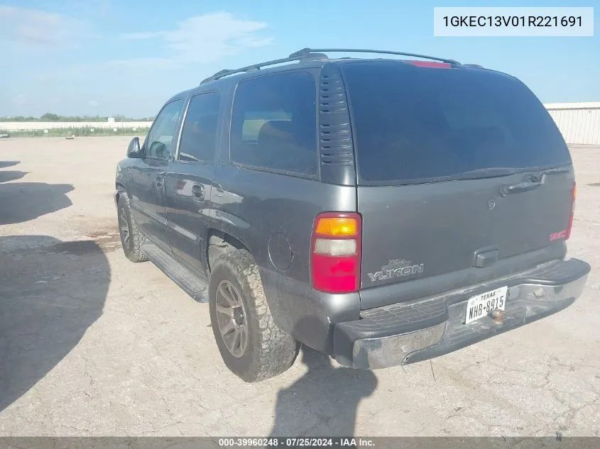 1GKEC13V01R221691 2001 GMC Yukon Sle