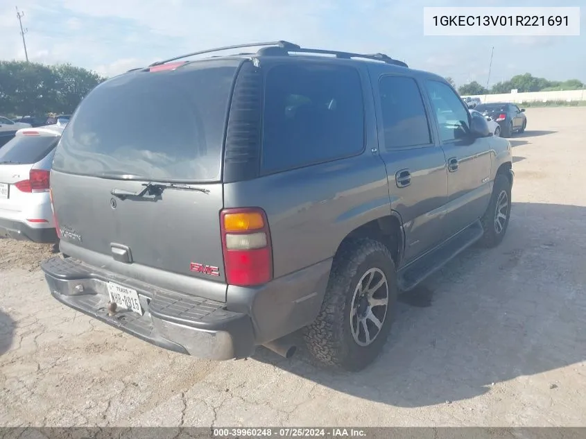 1GKEC13V01R221691 2001 GMC Yukon Sle