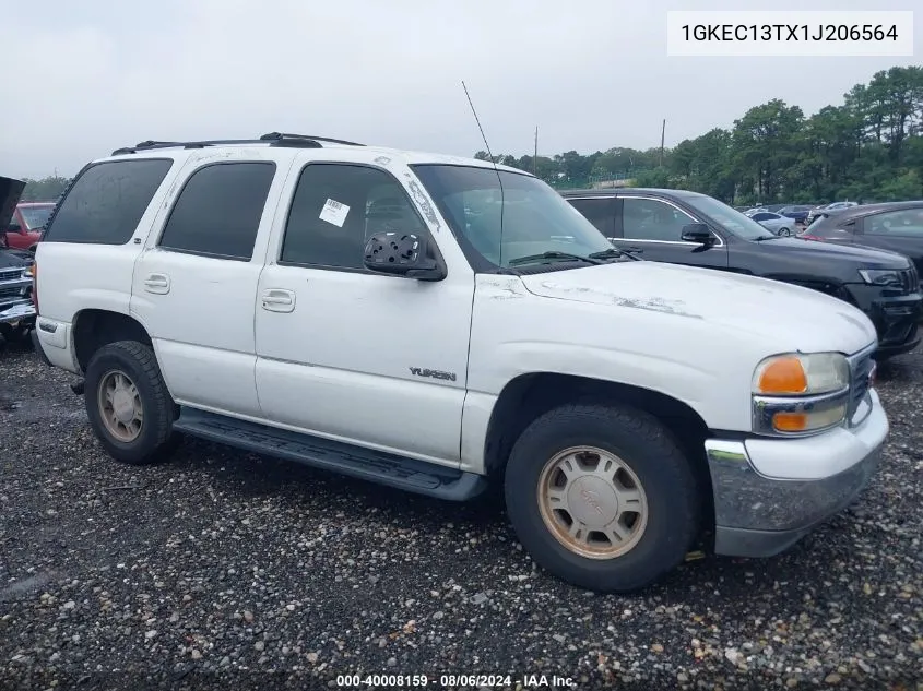 2001 GMC Yukon Sle VIN: 1GKEC13TX1J206564 Lot: 40008159