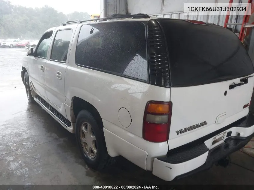 1GKFK66U31J302934 2001 GMC Yukon Xl 1500 Denali