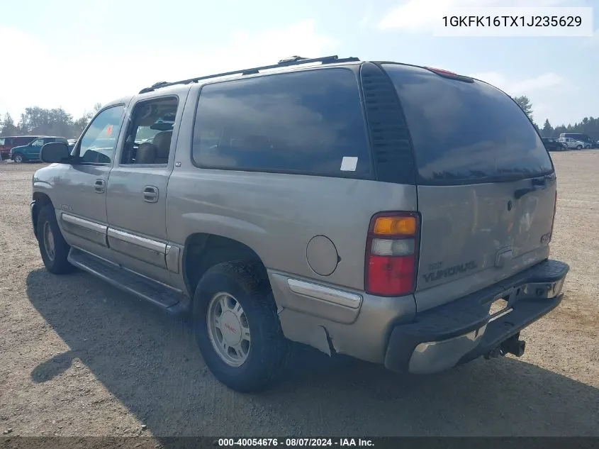 2001 GMC Yukon Xl 1500 Slt VIN: 1GKFK16TX1J235629 Lot: 40054676