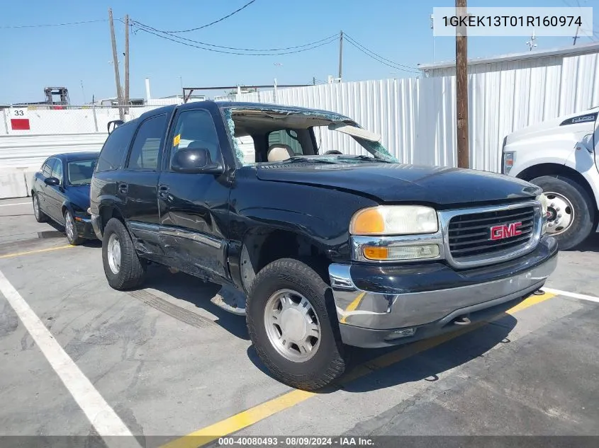 2001 GMC Yukon Slt VIN: 1GKEK13T01R160974 Lot: 40080493