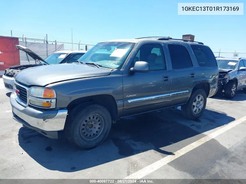 2001 GMC Yukon Slt VIN: 1GKEC13T01R173169 Lot: 40097722