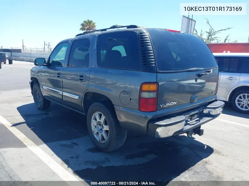 2001 GMC Yukon Slt VIN: 1GKEC13T01R173169 Lot: 40097722