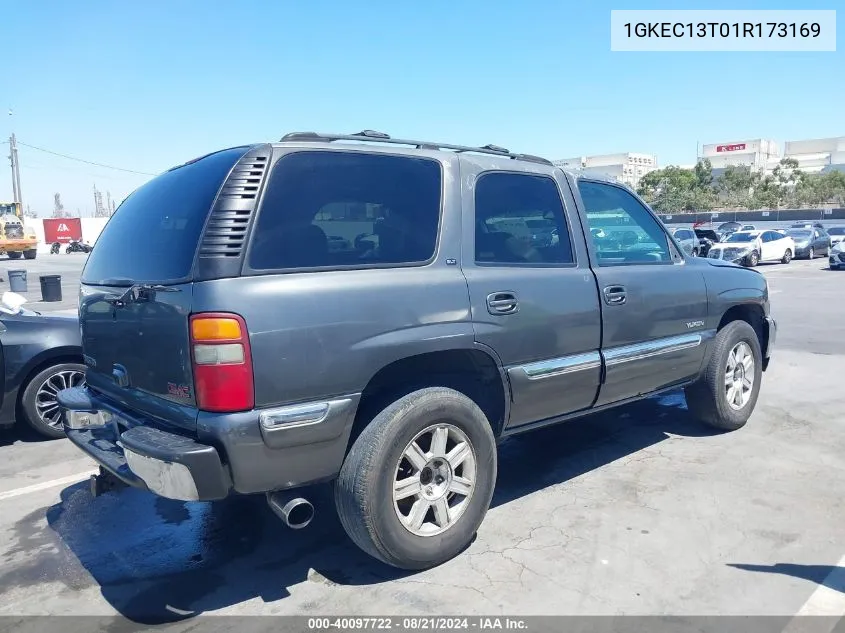 2001 GMC Yukon Slt VIN: 1GKEC13T01R173169 Lot: 40097722