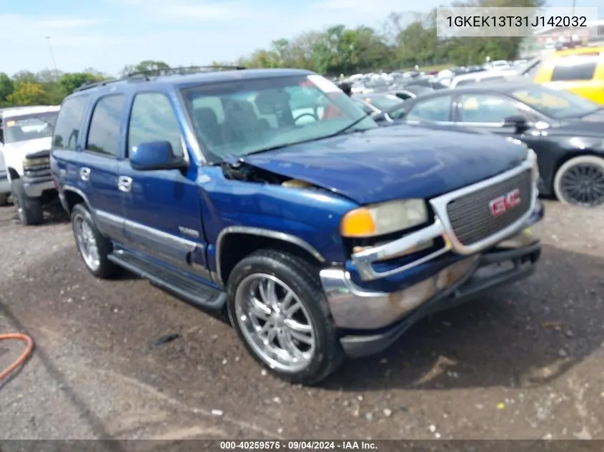 2001 GMC Yukon Sle/Slt VIN: 1GKEK13T31J142032 Lot: 40259575