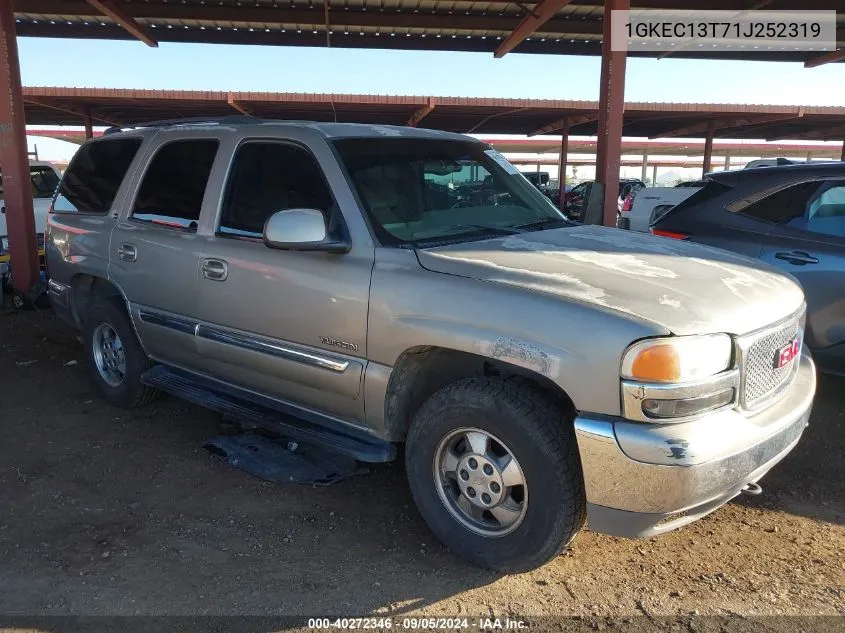 2001 GMC Yukon VIN: 1GKEC13T71J252319 Lot: 40272346