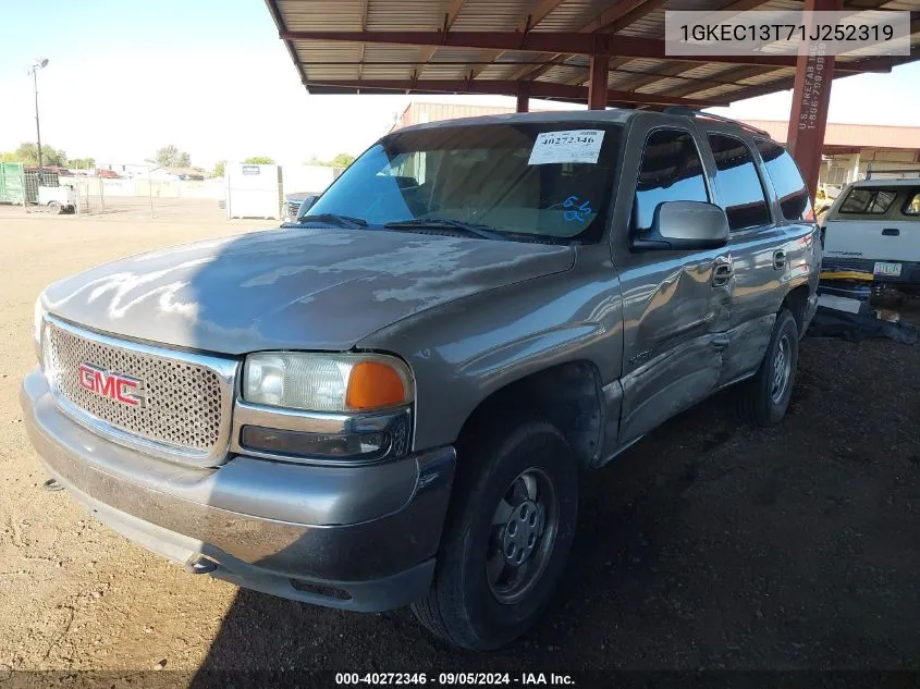 2001 GMC Yukon VIN: 1GKEC13T71J252319 Lot: 40272346