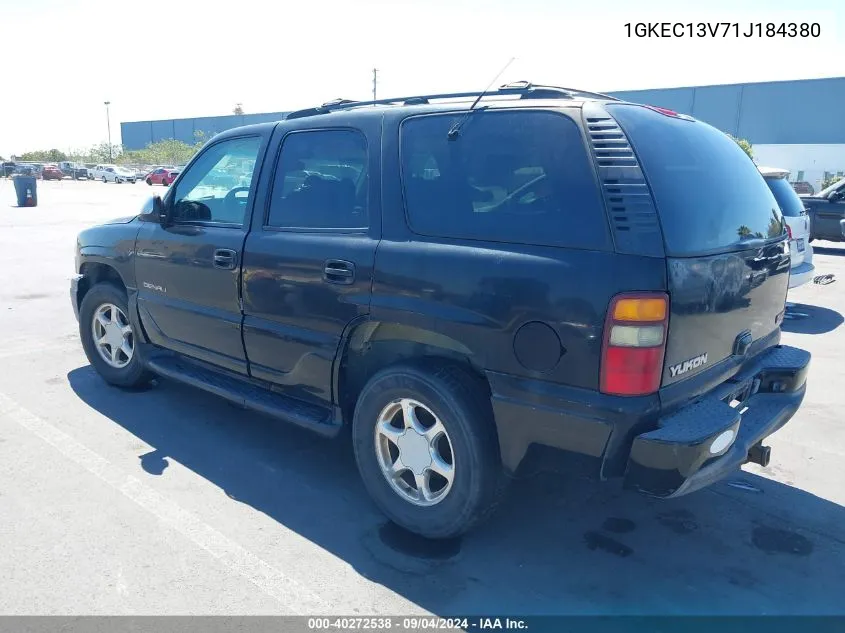 2001 GMC Yukon VIN: 1GKEC13V71J184380 Lot: 40272538