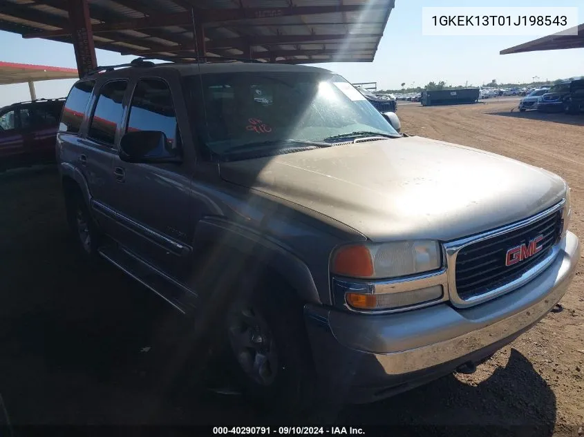 1GKEK13T01J198543 2001 GMC Yukon