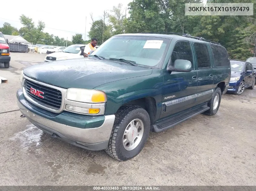 2001 GMC Yukon Xl K1500 VIN: 3GKFK16TX1G197479 Lot: 40333453