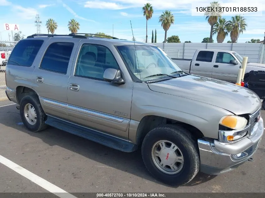 2001 GMC Yukon Sle VIN: 1GKEK13T01R188533 Lot: 40572703