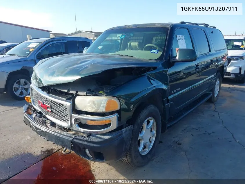 2001 GMC Yukon Xl 1500 Denali VIN: 1GKFK66U91J207911 Lot: 40617187