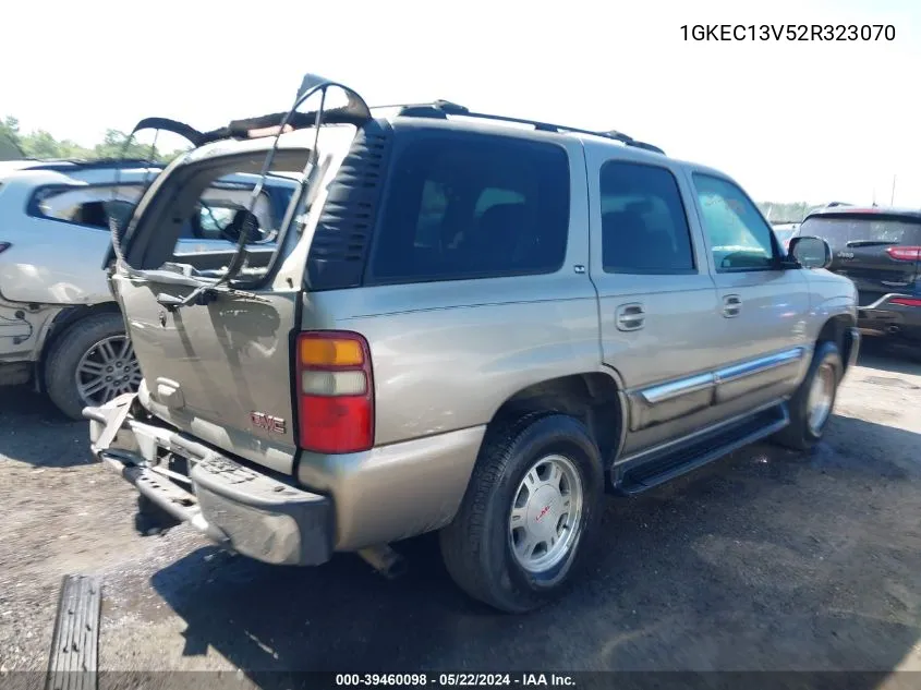 2002 GMC Yukon Sle VIN: 1GKEC13V52R323070 Lot: 39460098