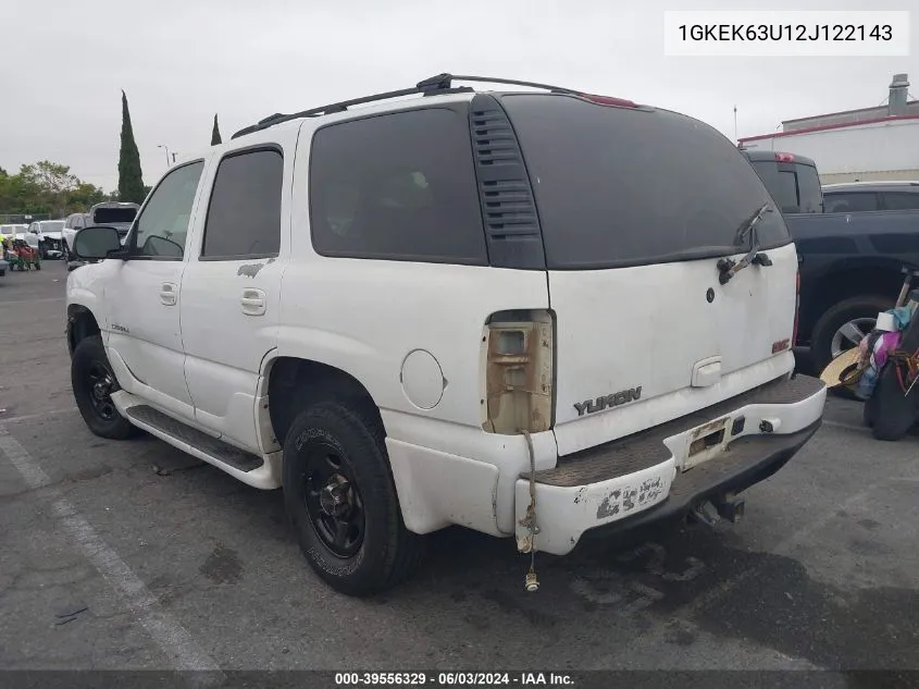 1GKEK63U12J122143 2002 GMC Yukon Denali