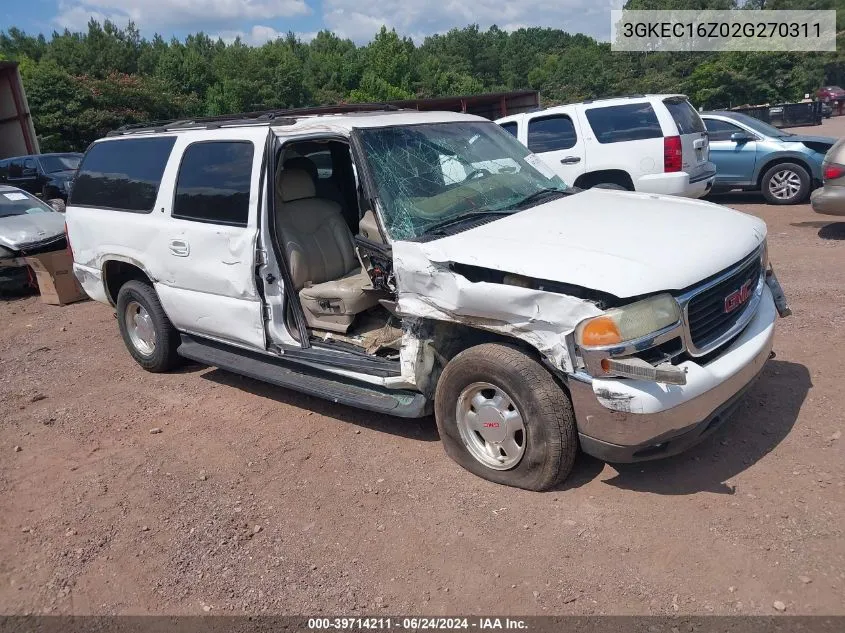 2002 GMC Yukon Xl 1500 Slt VIN: 3GKEC16Z02G270311 Lot: 39714211