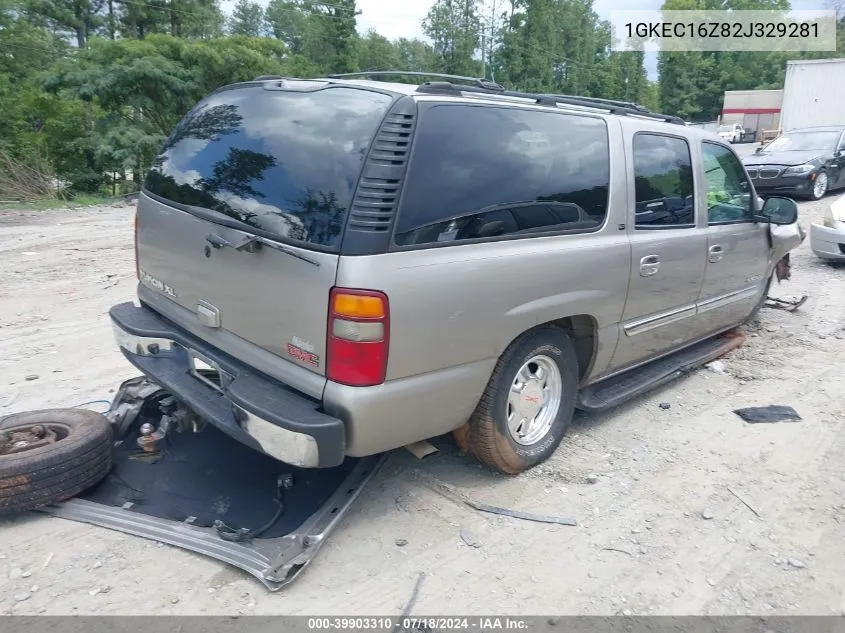 2002 GMC Yukon Xl 1500 Slt VIN: 1GKEC16Z82J329281 Lot: 39903310