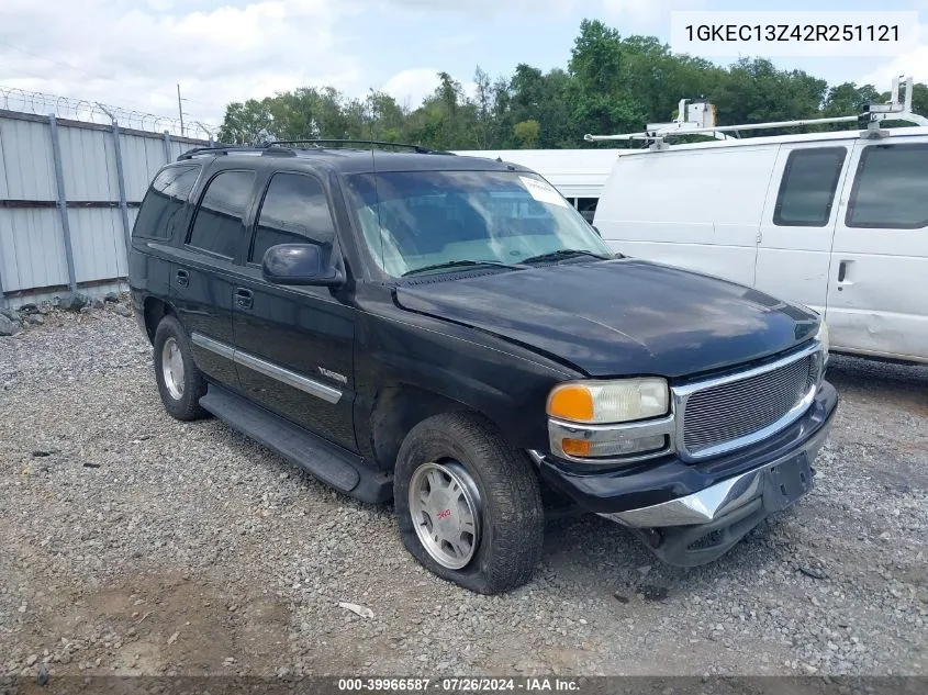 2002 GMC Yukon Slt VIN: 1GKEC13Z42R251121 Lot: 39966587