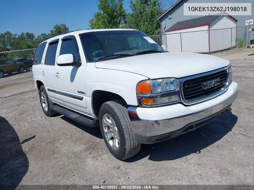 2002 GMC Yukon Sle/Slt VIN: 1GKEK13Z62J198018 Lot: 40139251