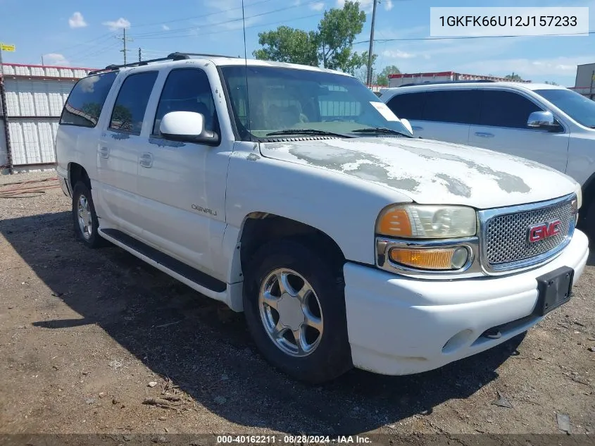 2002 GMC Yukon Xl 1500 Denali VIN: 1GKFK66U12J157233 Lot: 40162211