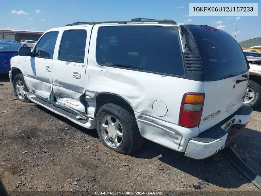 2002 GMC Yukon Xl 1500 Denali VIN: 1GKFK66U12J157233 Lot: 40162211