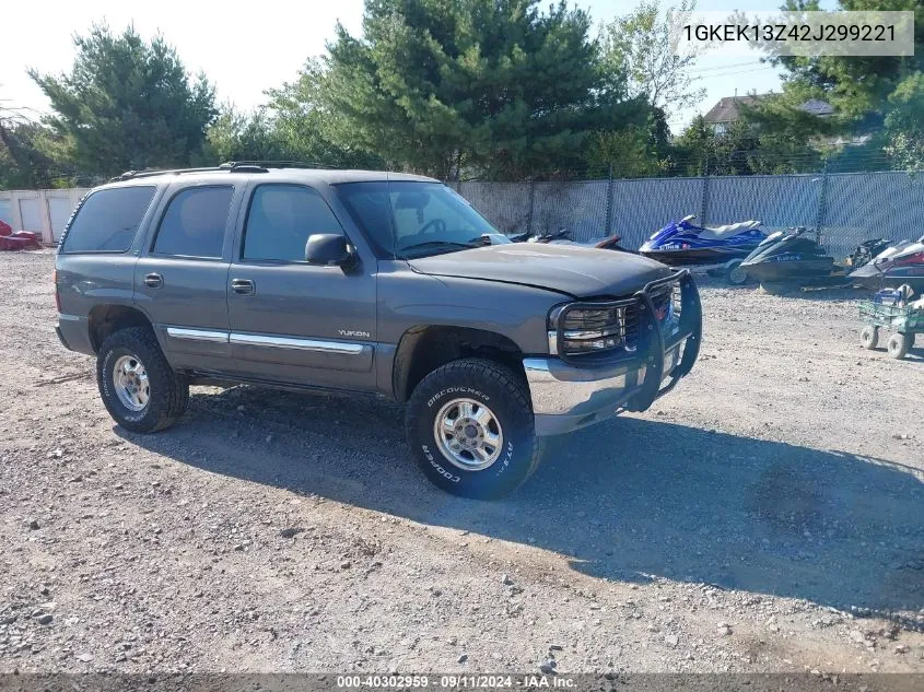 2002 GMC Yukon Sle VIN: 1GKEK13Z42J299221 Lot: 40302959