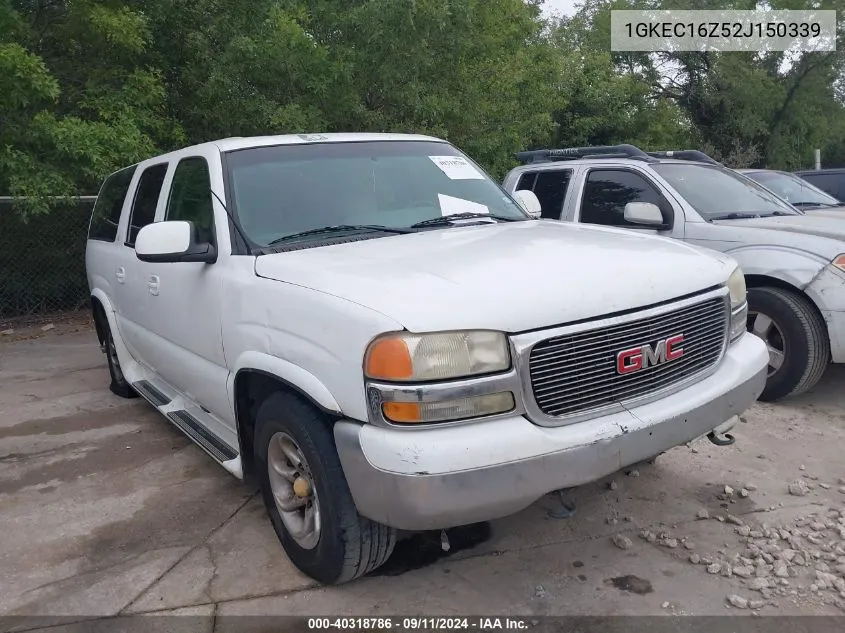 2002 GMC Yukon Xl 1500 Slt VIN: 1GKEC16Z52J150339 Lot: 40318786