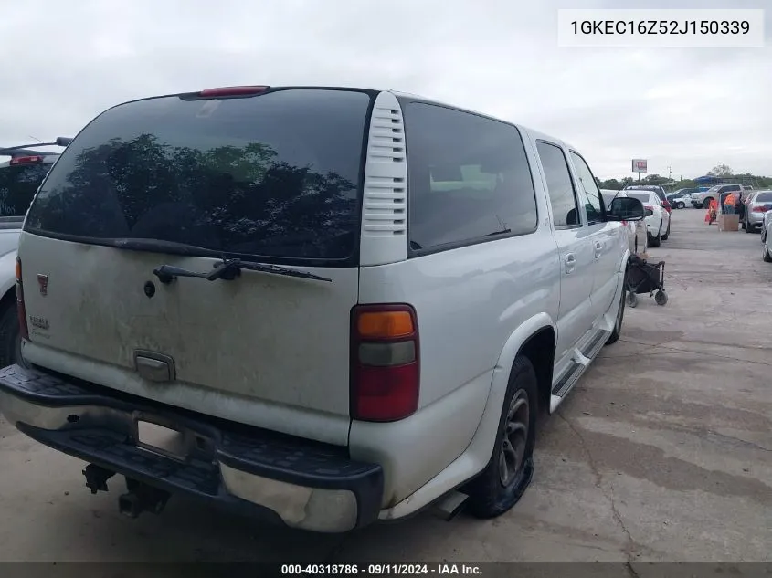 2002 GMC Yukon Xl 1500 Slt VIN: 1GKEC16Z52J150339 Lot: 40318786