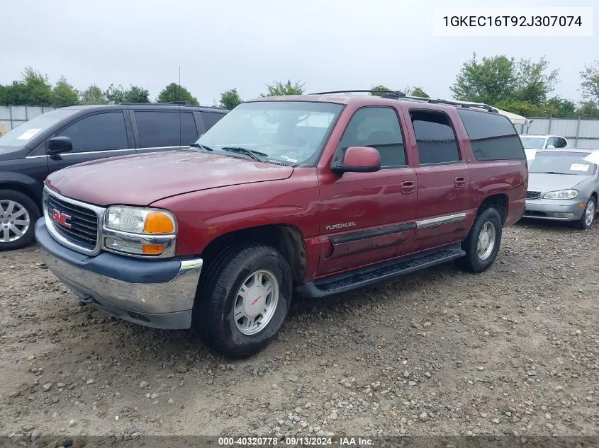 2002 GMC Yukon Xl Sle VIN: 1GKEC16T92J307074 Lot: 40320778