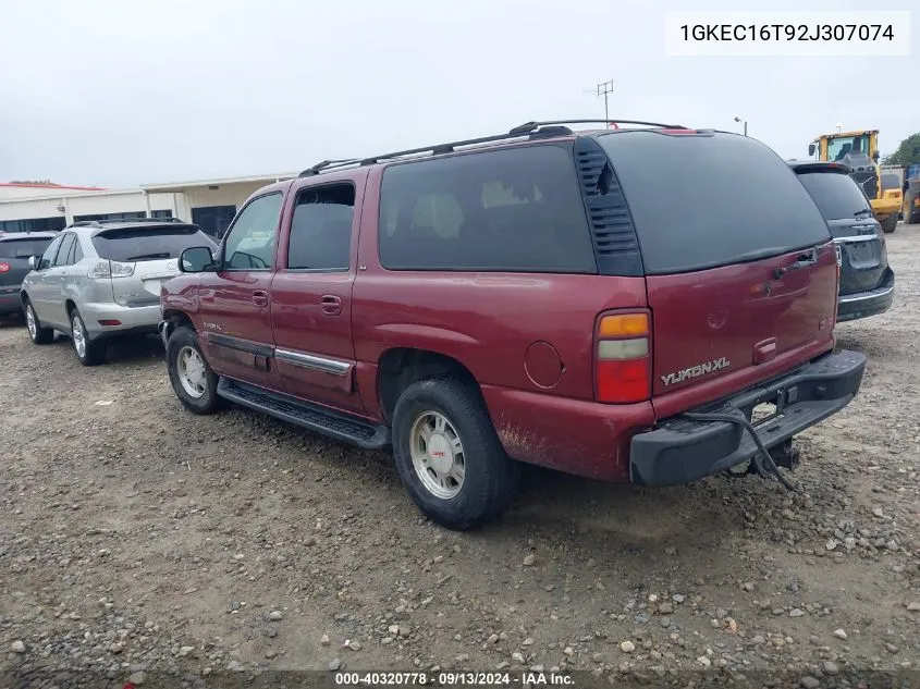 2002 GMC Yukon Xl Sle VIN: 1GKEC16T92J307074 Lot: 40320778