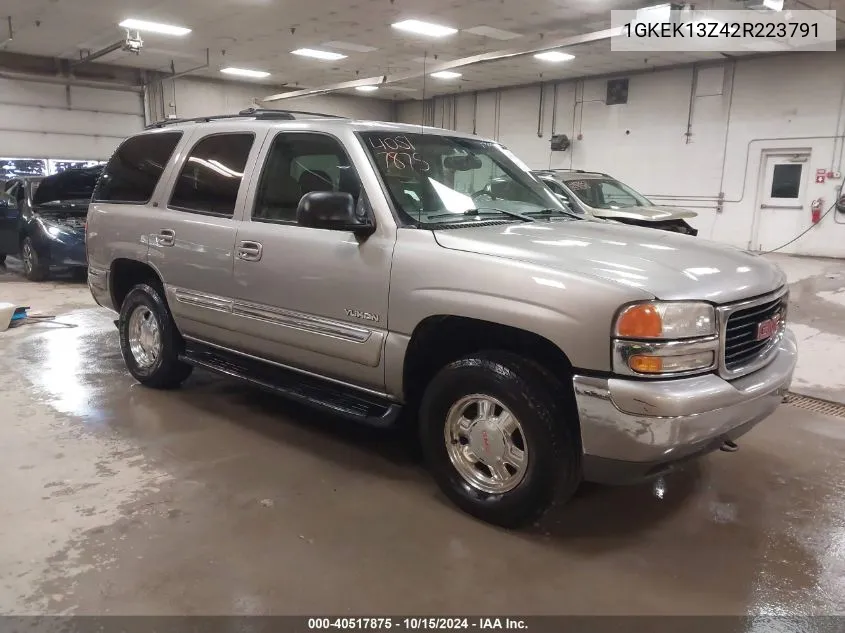 2002 GMC Yukon Slt VIN: 1GKEK13Z42R223791 Lot: 40517875