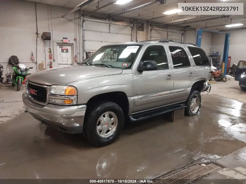 2002 GMC Yukon Slt VIN: 1GKEK13Z42R223791 Lot: 40517875