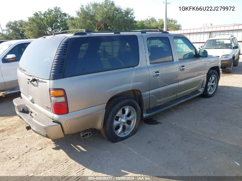 2002 GMC Yukon Xl 1500 Denali VIN: 1GKFK66U22J279972 Lot: 40539377