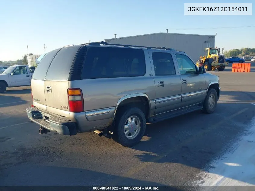 2002 GMC Yukon Xl K1500 VIN: 3GKFK16Z12G154011 Lot: 40541822