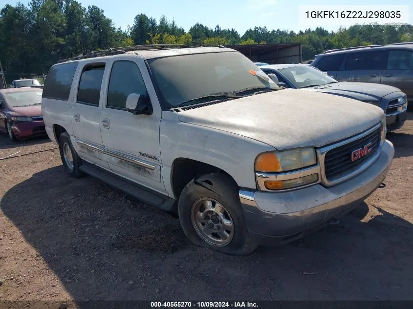 2002 GMC Yukon Xl K1500 VIN: 1GKFK16Z22J298035 Lot: 40555270