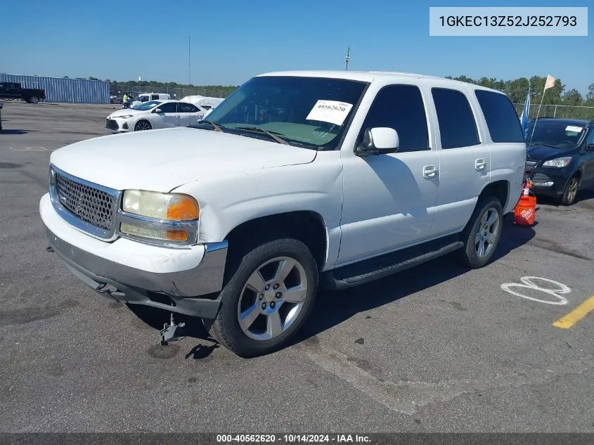 2002 GMC Yukon Slt VIN: 1GKEC13Z52J252793 Lot: 40562620