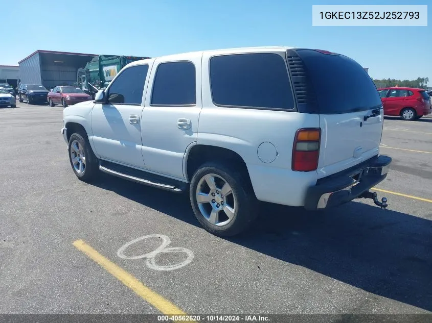 2002 GMC Yukon Slt VIN: 1GKEC13Z52J252793 Lot: 40562620