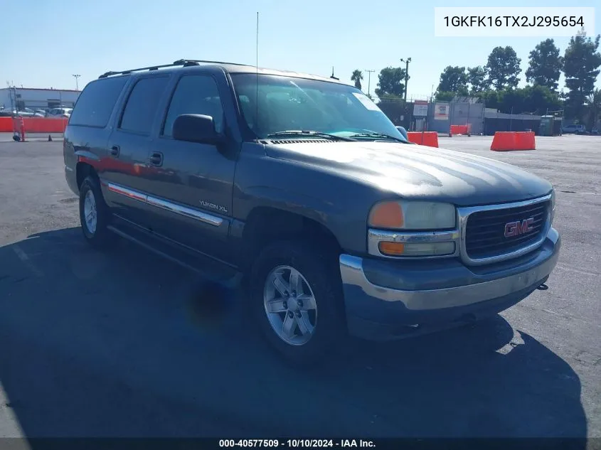 2002 GMC Yukon Xl 1500 Slt VIN: 1GKFK16TX2J295654 Lot: 40577509