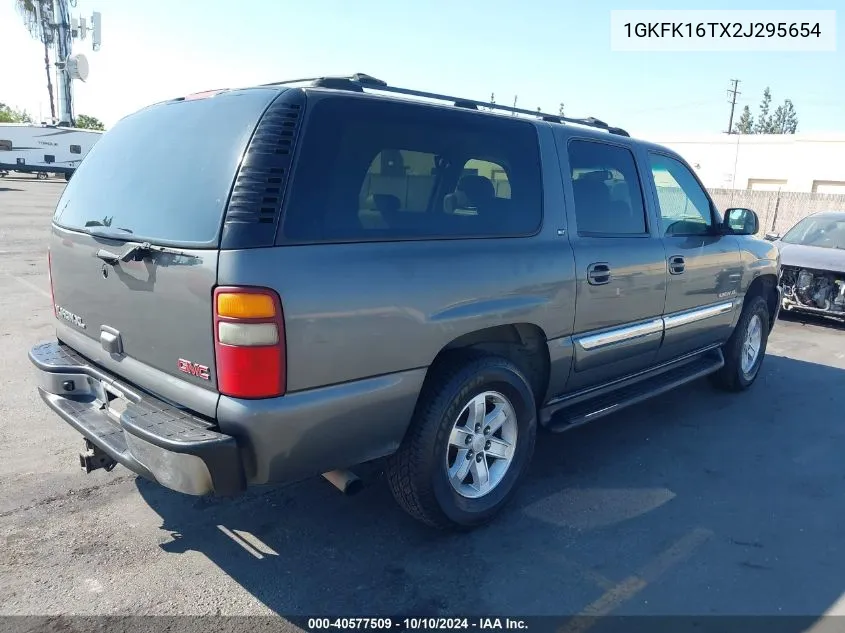 2002 GMC Yukon Xl 1500 Slt VIN: 1GKFK16TX2J295654 Lot: 40577509