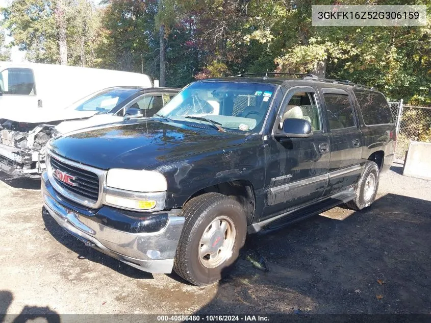 2002 GMC Yukon Xl 1500 Slt VIN: 3GKFK16Z52G306159 Lot: 40586480