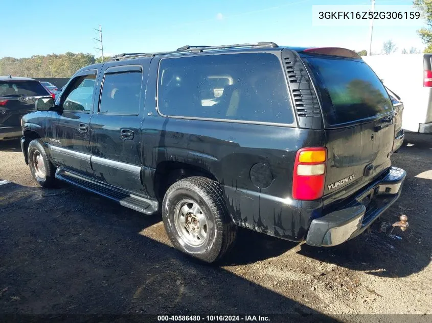 2002 GMC Yukon Xl 1500 Slt VIN: 3GKFK16Z52G306159 Lot: 40586480