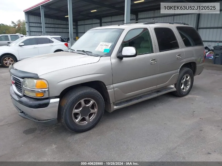 2002 GMC Yukon Denali VIN: 1GKEK63U52J120525 Lot: 40625980