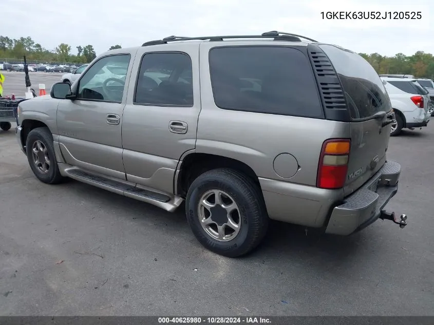 2002 GMC Yukon Denali VIN: 1GKEK63U52J120525 Lot: 40625980