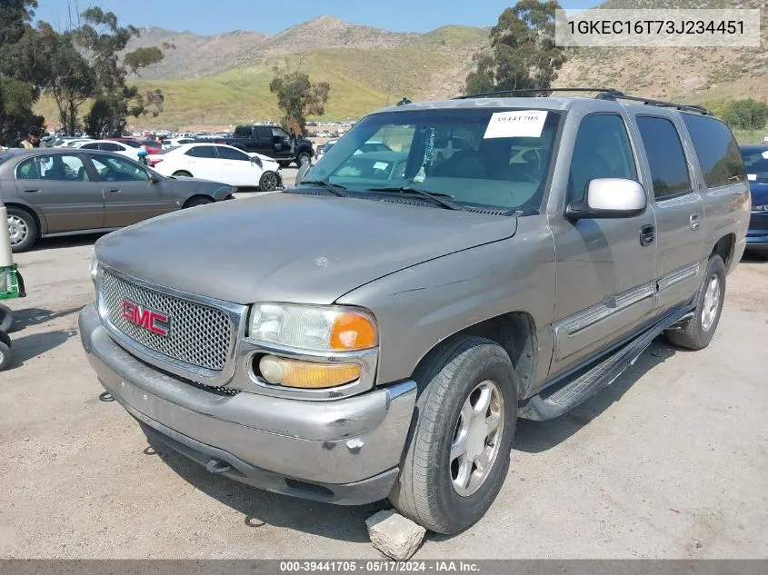 2003 GMC Yukon Xl 1500 Slt VIN: 1GKEC16T73J234451 Lot: 39441705