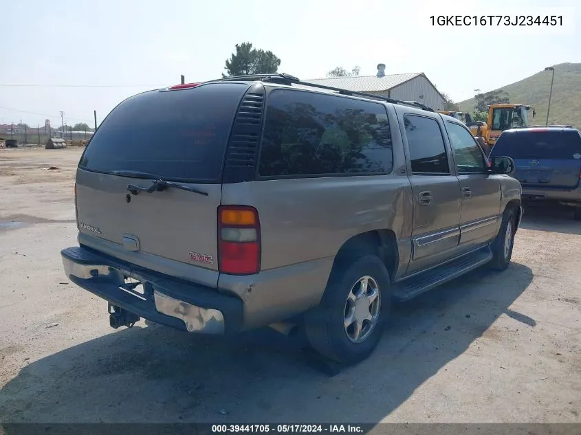 2003 GMC Yukon Xl 1500 Slt VIN: 1GKEC16T73J234451 Lot: 39441705